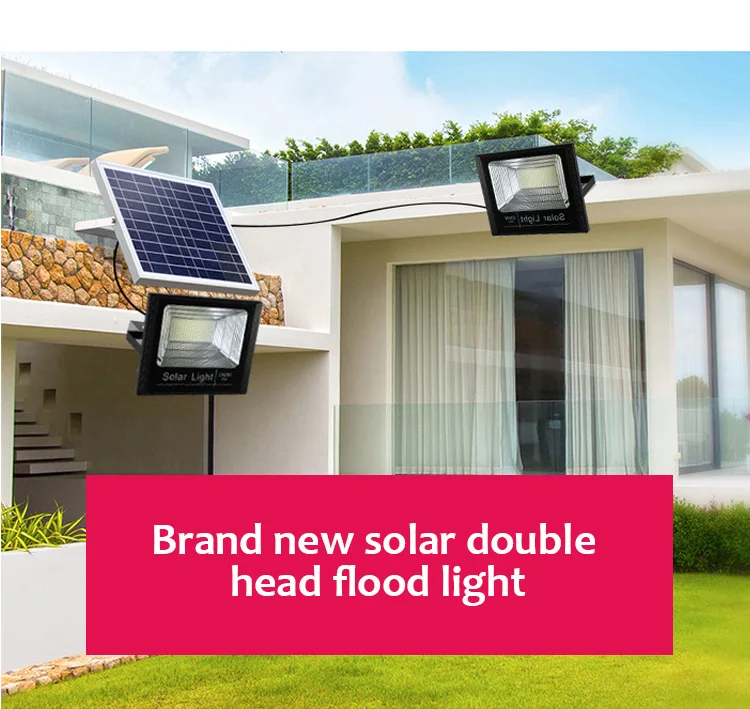 2 head outdoor solar spotlights Aluminum Waterproof Super Bright Solar