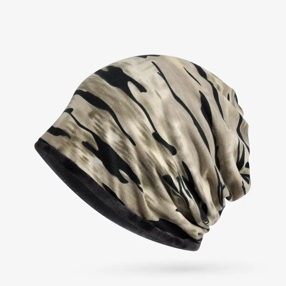 CAMOLAND Beanie шляпа для женщин и мужчин теплые зимние шапки унисекс повседневные Хип-хоп оснастки сутулые шапочки шапка - Цвет: Khaki
