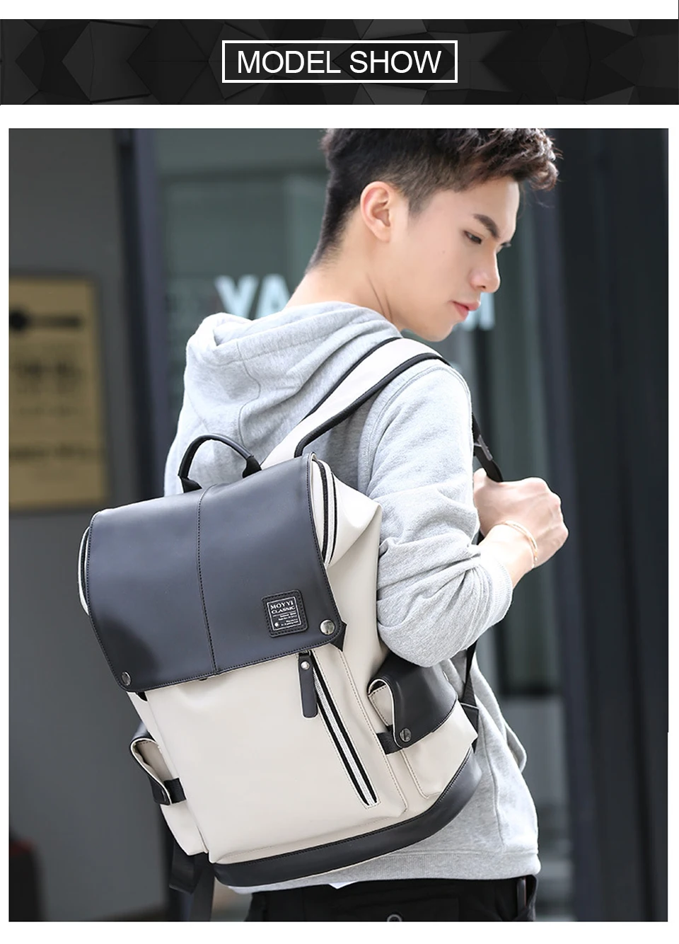 Teenagers Backpack Girls Boys Student School Bagpack Waterproof USB Charging Men Back Pack Male PU Leather Laptop 15.6 Women Bag (15)