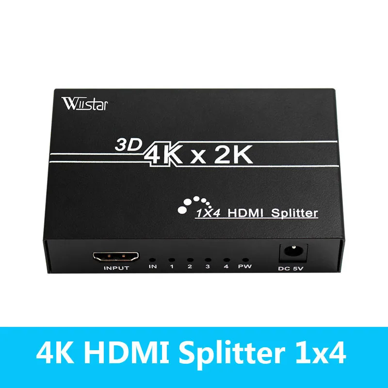 1 шт. разветвитель HDMI HD 4K 1x4 порт 3D UHD 1080p * 2K видео переключатель вход 4 выхода с
