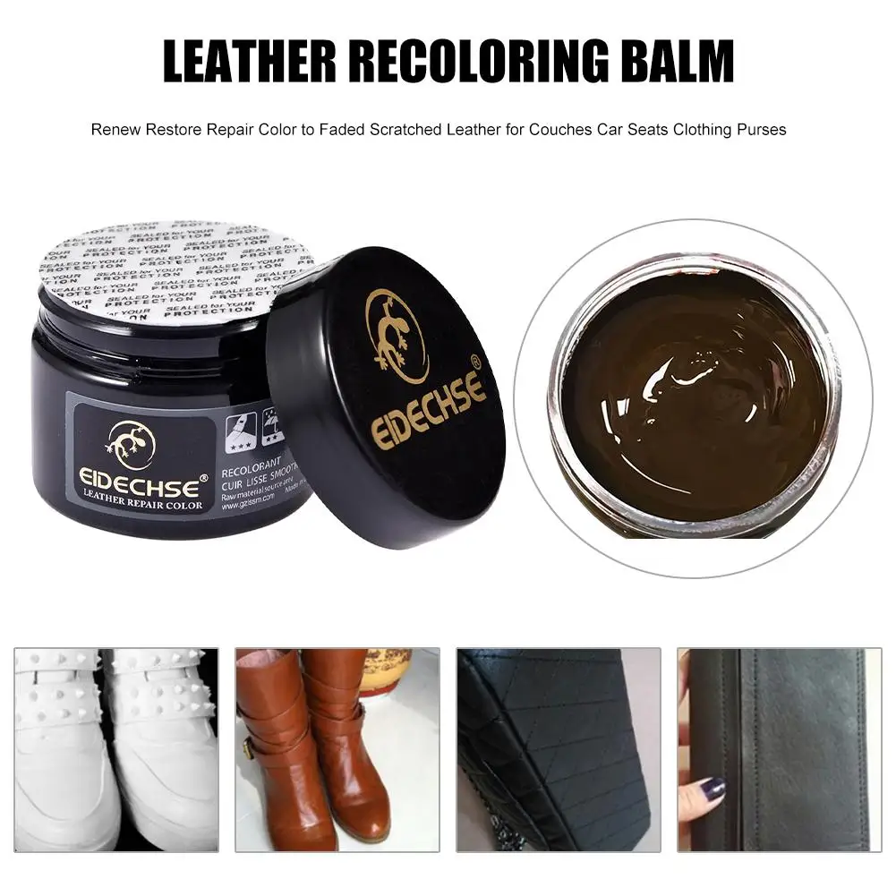 Кожа Re color ing Balm обновление восстановление цвет выцветший поцарапанная кожа для диванов автокресла одежда дополнительный цвет Patste - Цвет: brown