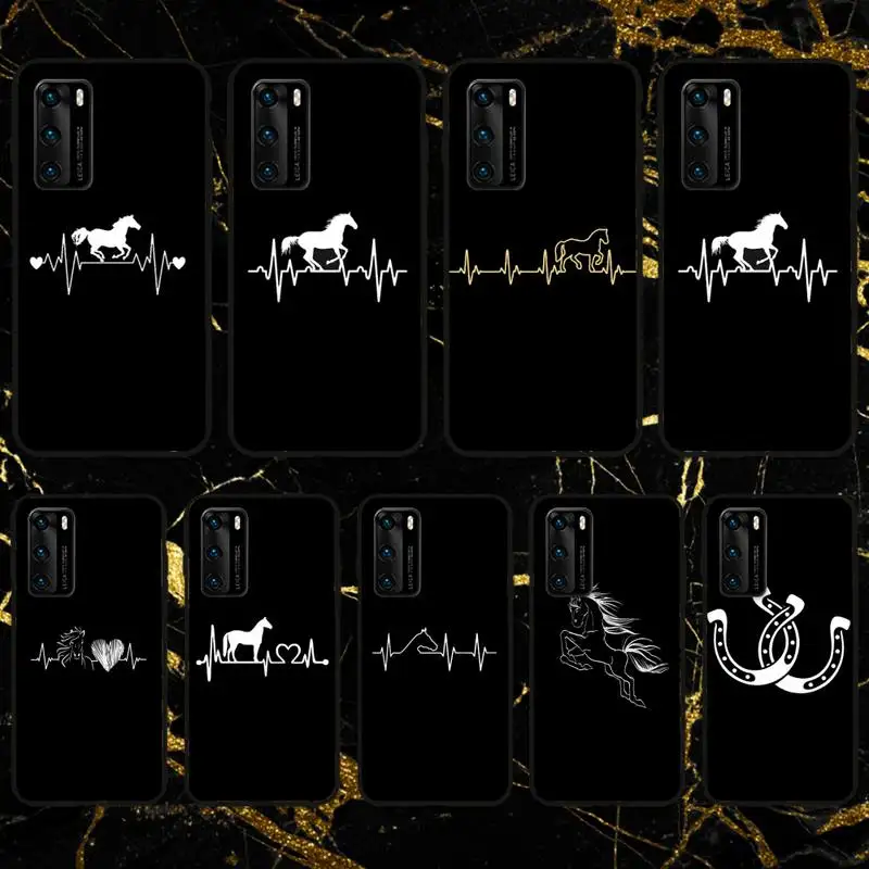 Чехол для телефона RUICHI Horse Pony с рисунком сердцебиения Huawei MATE20 P20 P30 P40PRO LITE Honor9 10I20I Y5