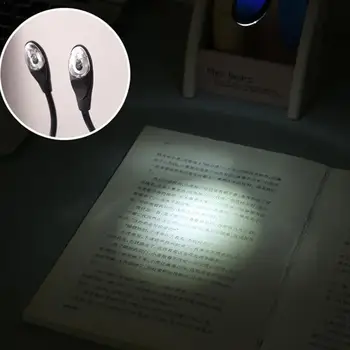 

Mini Led Book Light Clip-on Flexible Bright Led Reading Reader Lights Christmas Gifts For Travel Lamp Student Bedroom Elect Z4H6