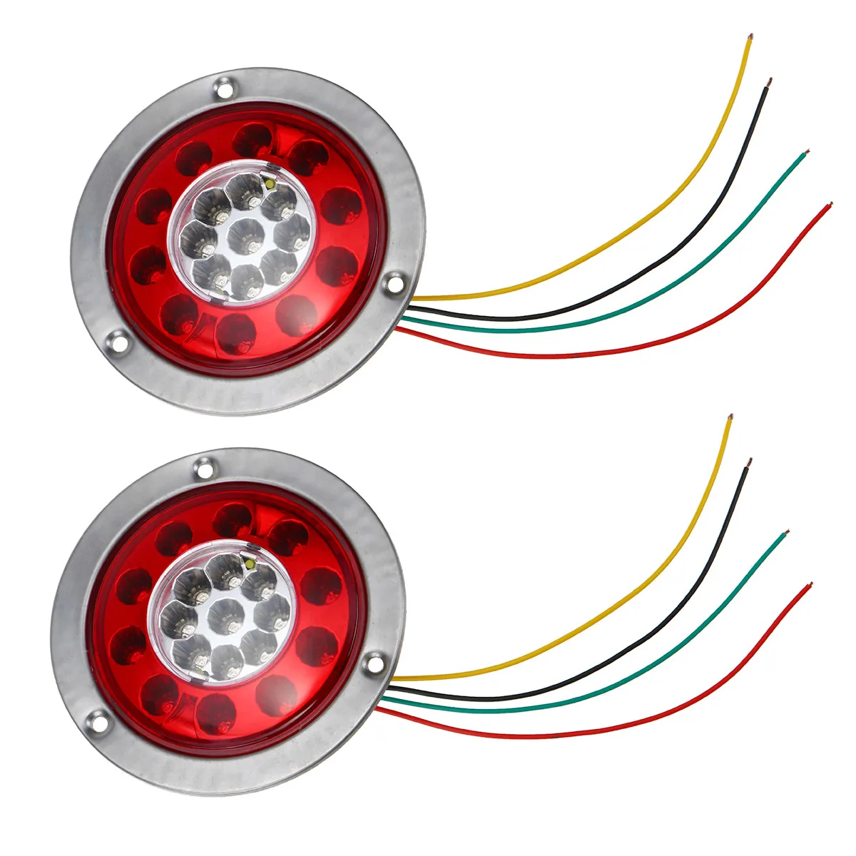 2/4pcs 12V 24V Автомобильный светодиодный указатель поворота светильник круглый задний стоп-сигнал лампы 19 светодиодный чудесный Хвост стоп-сигнал для грузовика прицеп для автофургонов