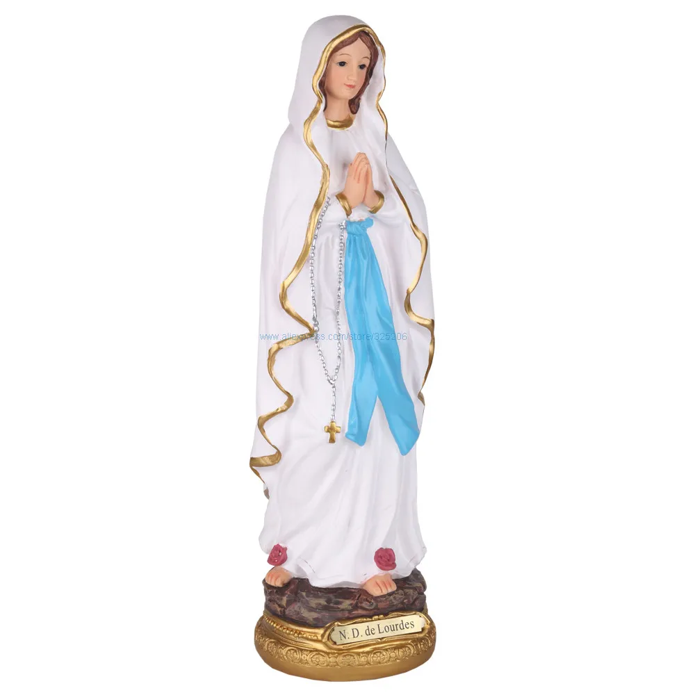 30cm Madonna Blessed Saint Virgin Mary Statues Our Lady of Lourd