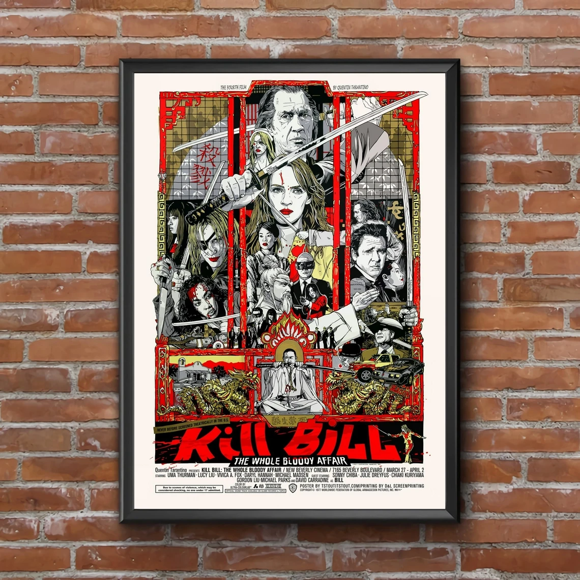 

Kill Bill Movie Poster Canvas Print Home Wall Painting Decoration (No Frame)