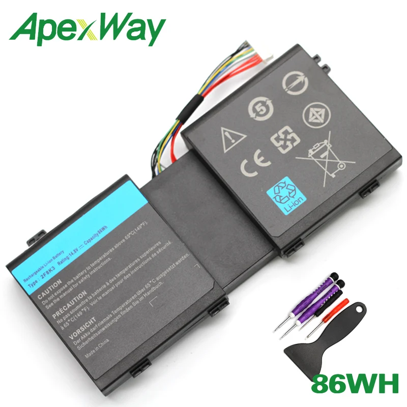 ApexWay 86Wh батарея 2F8K3 KJ2PX 0KJ2PX G33TT для DELL Alienware 17 17X18 18X серии