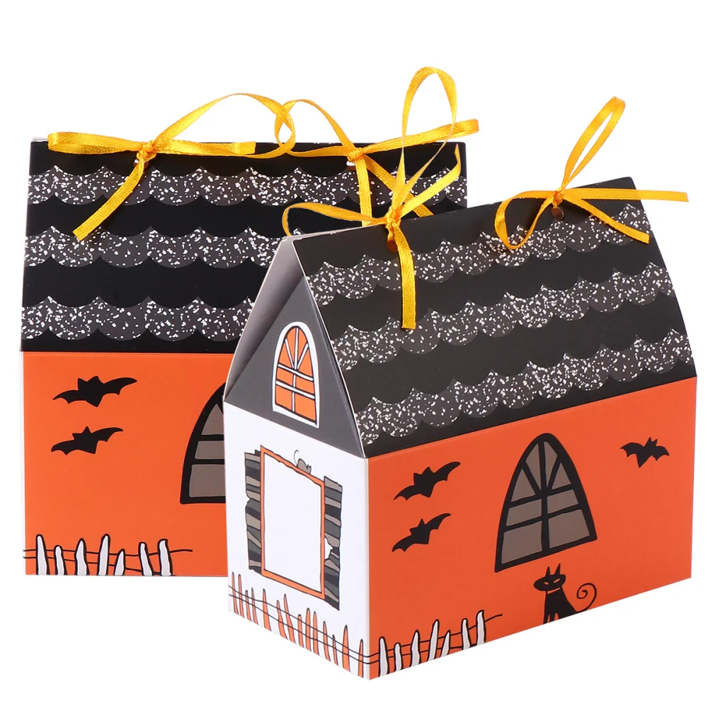 

25Pcs Candy Box Lovely Shape Gift Box Halloween Gift Box Wrapping Box For Candy Party Cookie