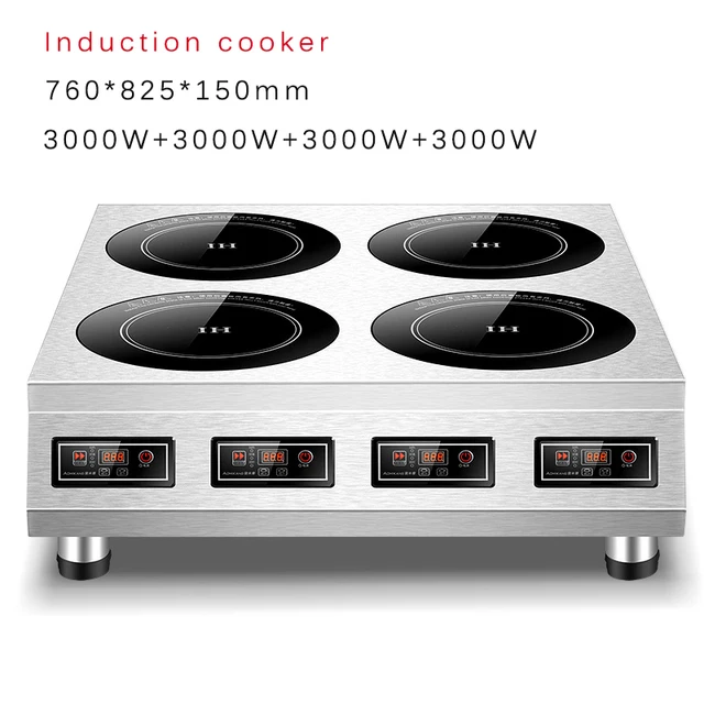 LCD display Commercial Induction Cooktop Industrial Kitchens and Catering Services Warmfod 3500W Stainless Steel body fits large cooking vessels Expert using for Home Professional Countertop Burner Protected Dual Cooling Fan 240v