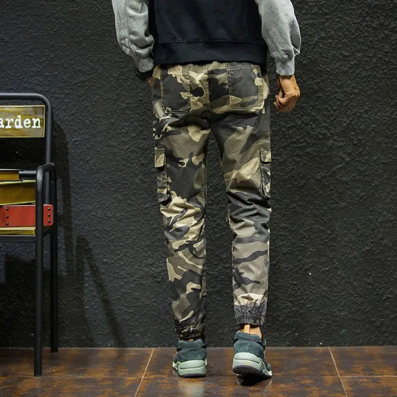 Для мужчин s Jogger карандашный гаремный штаны осень мужские Камуфлированные штаны, милитари брюки для девочек свободные удобные брюки карго джоггеры