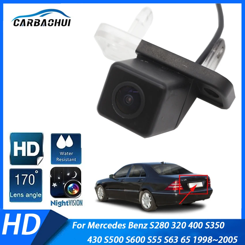 Автомобильная камера заднего вида CCD HD для Mercedes Benz S280 320 400 S350 430 S500 S600 S55 S63 65 1998 ~ 2005 |