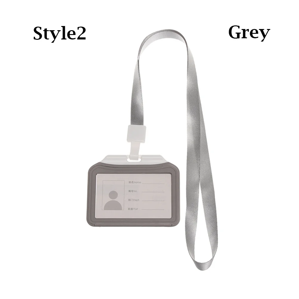 Style 2-grey Новые держатели для кредитных карт для мужчин и женщин, деловая сумка для работы, чехол для студенческого автобуса, чехлы для ID карт, сумка, держатель для удостоверения личности - Цвет: Style 2-grey