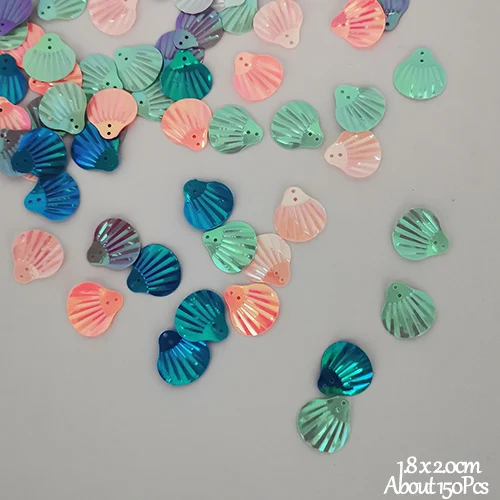 Блестки Seashell конфетти-Блестки Русалка Конфетти Для вечеринки ночник Морская звезда камни Морская звезда бумага конфетти Сделай Сам день рождения поставка - Цвет: Seashell Confetti