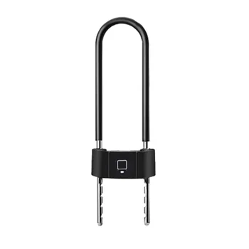 

Portable Smart USB Charge Fingerprint Lock U Shape Lock Waterproof IP65 Anti-Theft Security Padlock for Door Bicycle