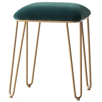 

Northern Europe Modern Round Stool, Home Table Stool, Chair, Bedroom Room, Simple Iron Makeup Stool,