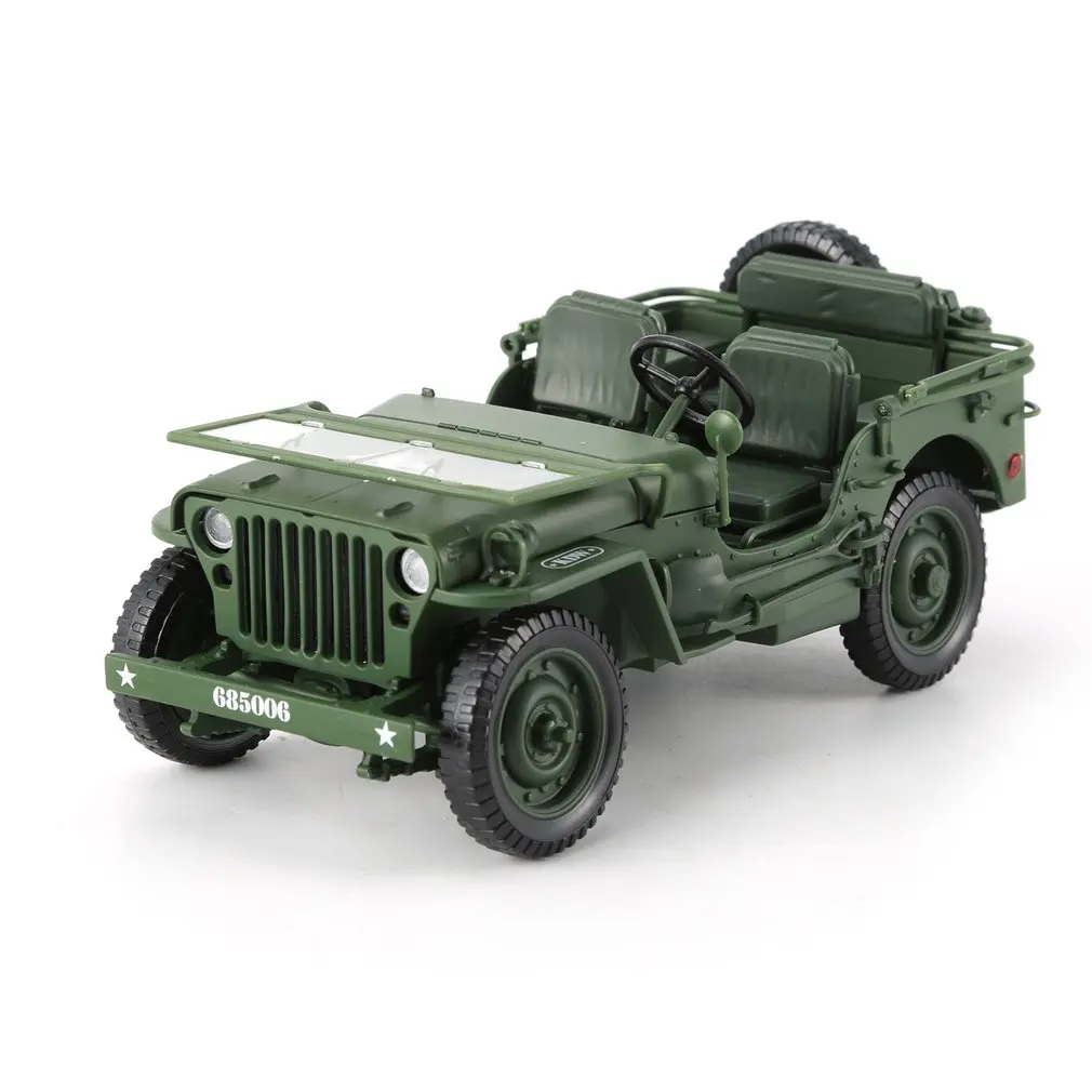Литой 1:18 из сплава для джипа, военная тактика, модель грузового автомобиля, открывающийся капот, панели, чтобы раскрыть двигатель для детей, Подарочные игрушки
