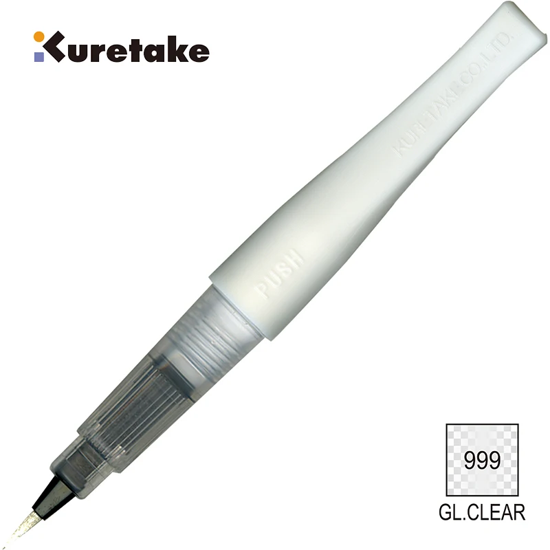 999 1 шт., Zig Kuretake, MS-55, подмигивание Стеллы, блестящая кисть, ручка, разноцветные блестящие цветные мягкие блестящие кисти, каллиграфия, ручки с надписями - Цвет: 999