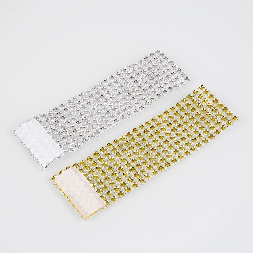 Hotel Decoration Napkin Ring Decorative Napkin Storage Ring Hotel Table Accessories 10pcs Rhinestone Designed Decor Holder