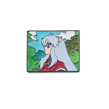 

12pcs/lot E1377 Cartoon Anime Inuyasha Metal Enamel Pins and Brooches for Women Fashion Lapel Pin Backpack Bags Badge Gifts