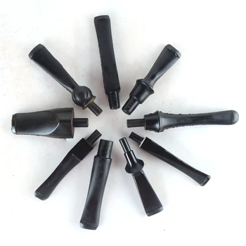 

Italy Tobacco Ebanite Ebonit vulcanite mouth pieces briar pipe smoking pipes handwork MODELLI QUADRATI FANTASIA Square Stems