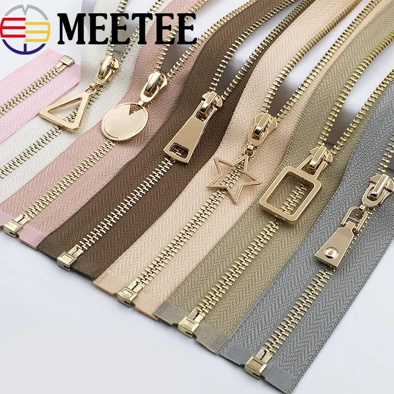 5# Open End Metal Zippers DIY New Zipper For Sewing Down Bag Jacket Clothes Decorative Accessories|Молнии| |