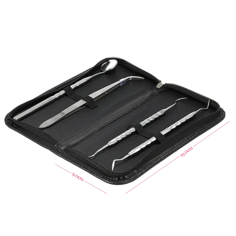 

Abody 4Pcs/set Dental Tool Stainless Steel Dentistry Instrument Tooth Scraper Waxing Carving Kit for Teeth Care Oral Hygiene