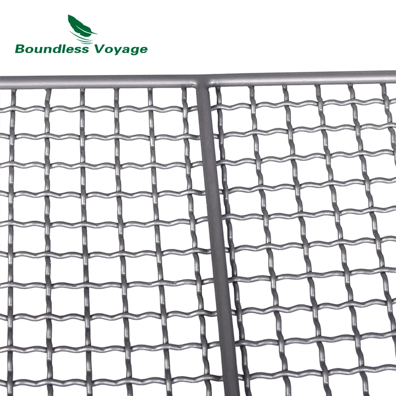 Billige Grenzenlose Voyage Titan Mini BBQ Grill Holzkohle Grill Grill Lebensmittel Carbon Ofen Gas Grill Camping Strand Picknick Kochen Werkzeuge