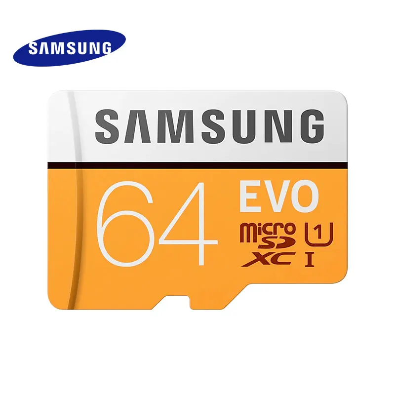بطاقة ذاكرة سامسونج EVO 64GB SDHC TF48M U1 64G TF95M U3 EVO MicroSD فئة 10 مايكرو SD C10 UHS TF عبر فلاش 32GB 2017 نموذج جديد