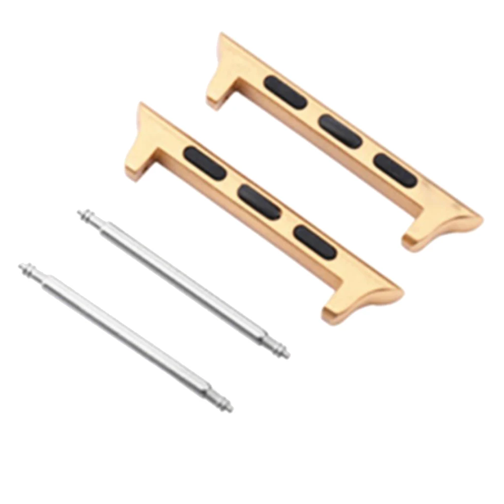 Stainless Steel Adapters/Lugs/Clasps, Watch Replaceable Metal Connectors for Apple Watch Series 4 (44mm) 2019 New High Quality