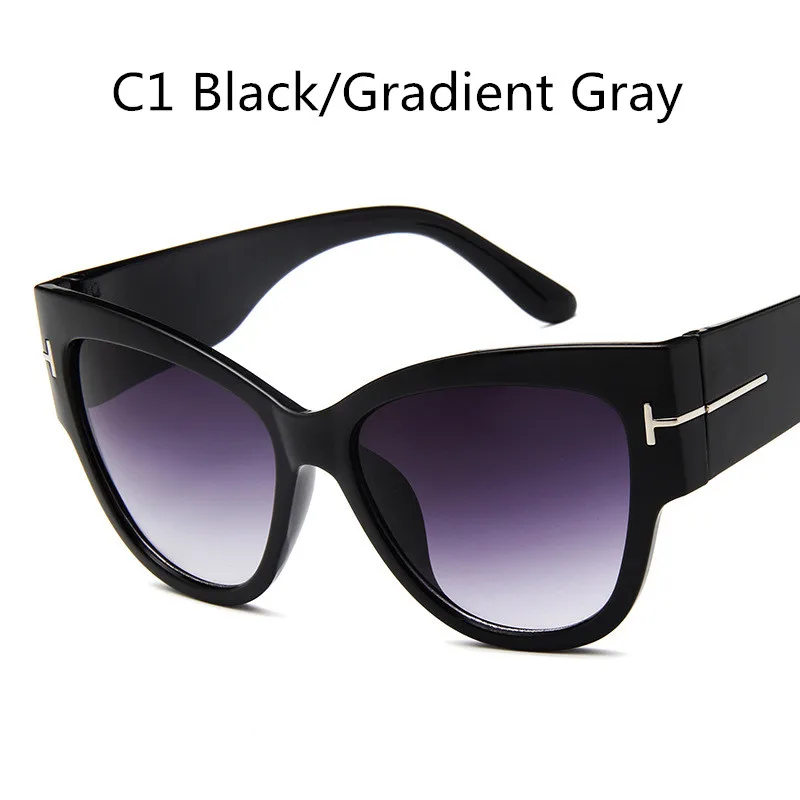 AIMISUV, новинка, градиентные солнцезащитные очки "кошачий глаз", женские модные солнцезащитные очки, женские дизайнерские Брендовые очки, UV400 Oculos - Цвет линз: ZSS0096C1