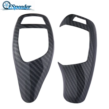 

ESPEEDER Black Carbon Fiber Gear Shift Handle Cover For BMW F20 F30 F10 F32 F25 X5 F15 X6 F16 ABS Plastic Car Accessories