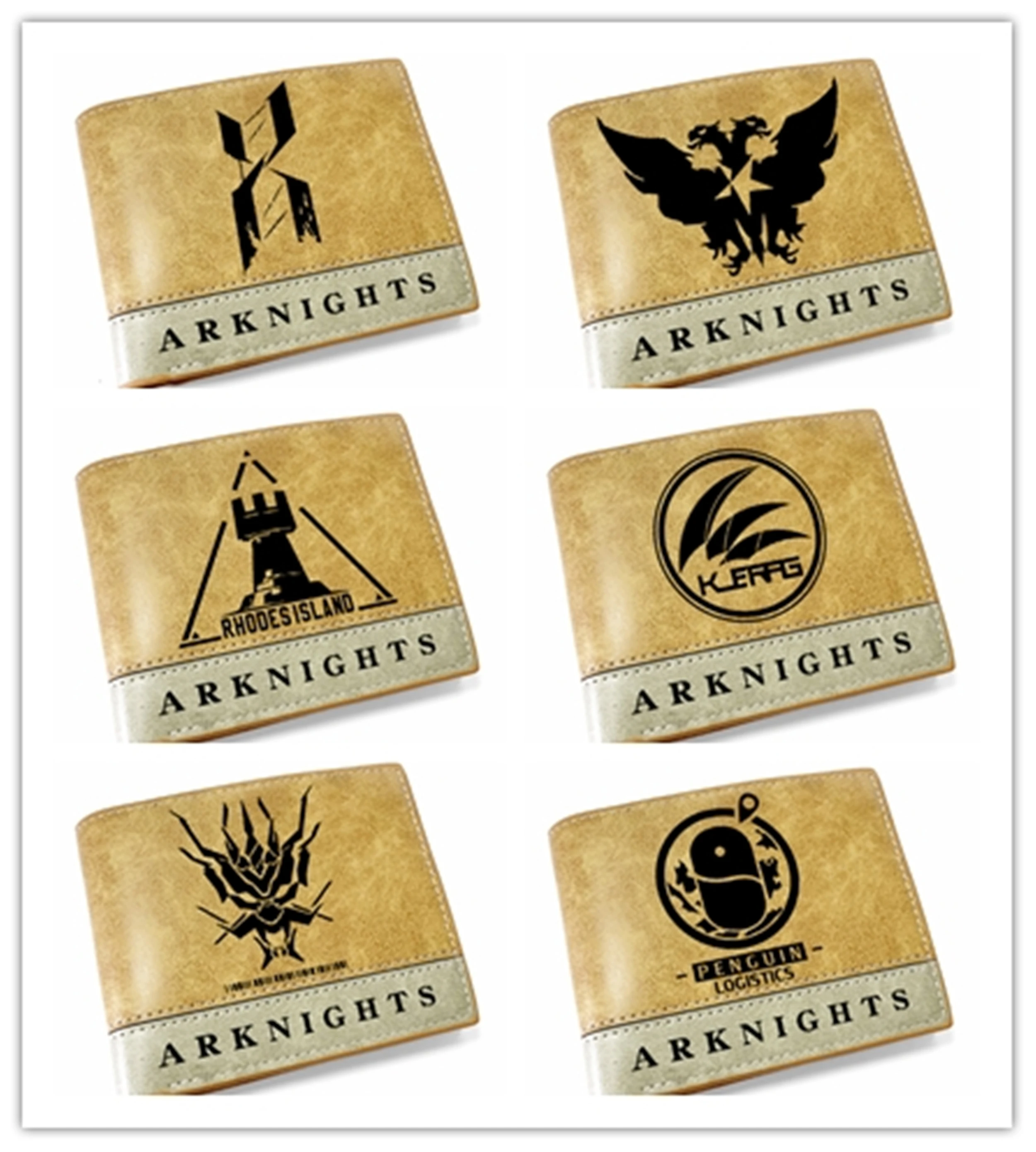 Anime Arknights Logo wallet boys girls Credit Card purse New Double Fold Short Wallet Money Purse | Багаж и сумки