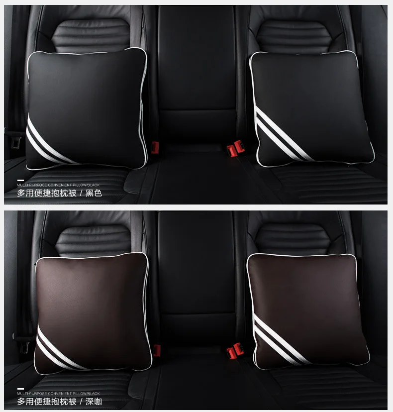 Manufacturers Wholesale Customizable Car Airable Cover Pillow Lumbar Support Pillow Dual Purpose Back Cushion Pure Cotton Blanke