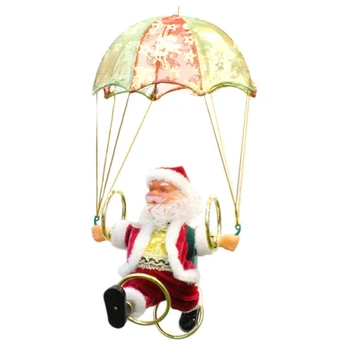 

Durable Creative Electric Santa Claus Parachute Plush Doll Christmas Toy Lovely Christmas Gift Funny New Year Kids Gifts Party
