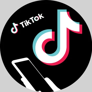 

Round Musical Symbol Tok Tik Background for Photo Studio Birthday Party Circle Photography Backdrop Custom Photocall