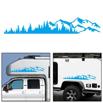 

Vehicles Car Sticker Mountain Totem Waterproof Decal 100*17cm Decoration