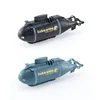 Mini Wireless Remote Control submarine remote Control Boat Waterproof One-click Diving LED Light RC Submarine RC Boat kids toys 6