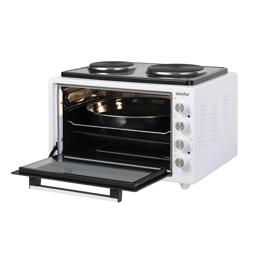 Мини печь электрическая Simfer M4242 компактная плита с двумя конфорками регулировка