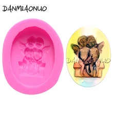 DANMIAONUO A0858016 Angel Moules Silicone Cake Silicon Mold Shape Jelly Pudding Fondant Tools Accessories Wax Melts Soap Making
