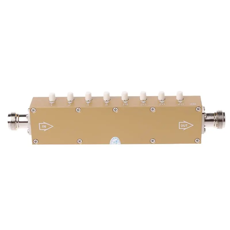 Регулируемый аттенюатор N 5 Вт 0-90dBi DC-2.5GHZ 50ohm коаксиальный 8-ключ