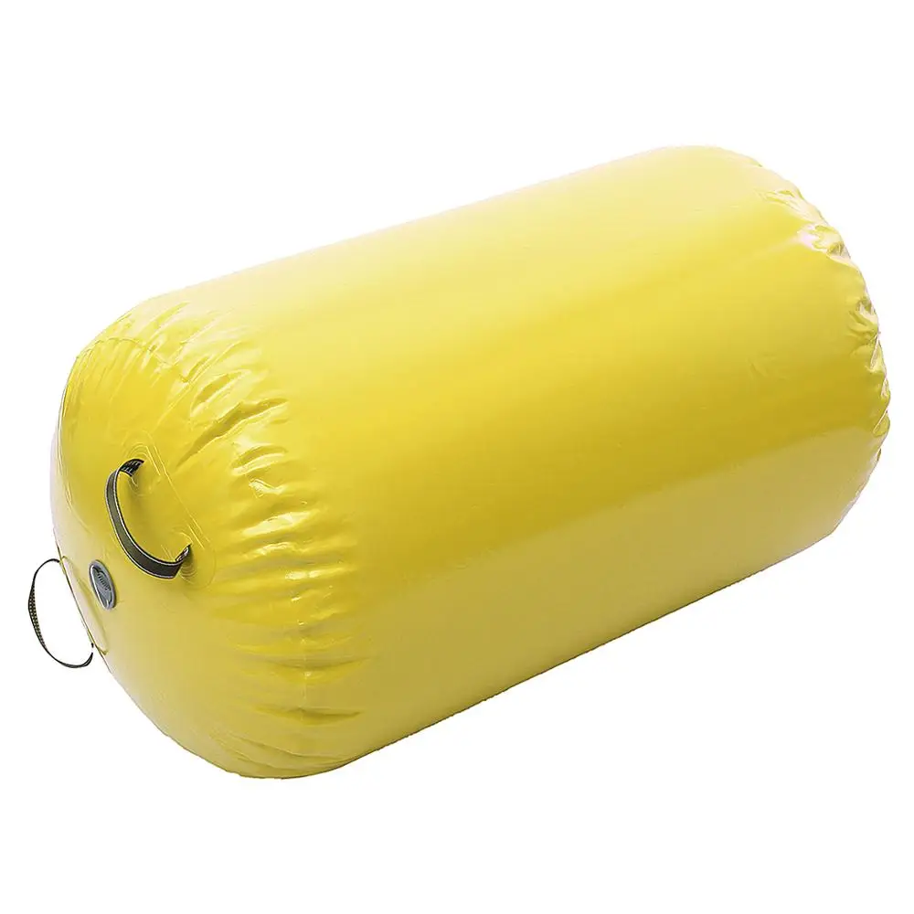 Gofun AirTrack Air Cylinder Tumbling Track гимнастика Упражнение Колонка надувной тренажерный зал перевернутый Backflip обучение детей безопасный - Цвет: Yellow