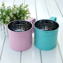 Форма чашки муки сито из нержавеющей стали Мука сито Механическая глазурь для выпечки шейкер для Сахара Сито инструмент