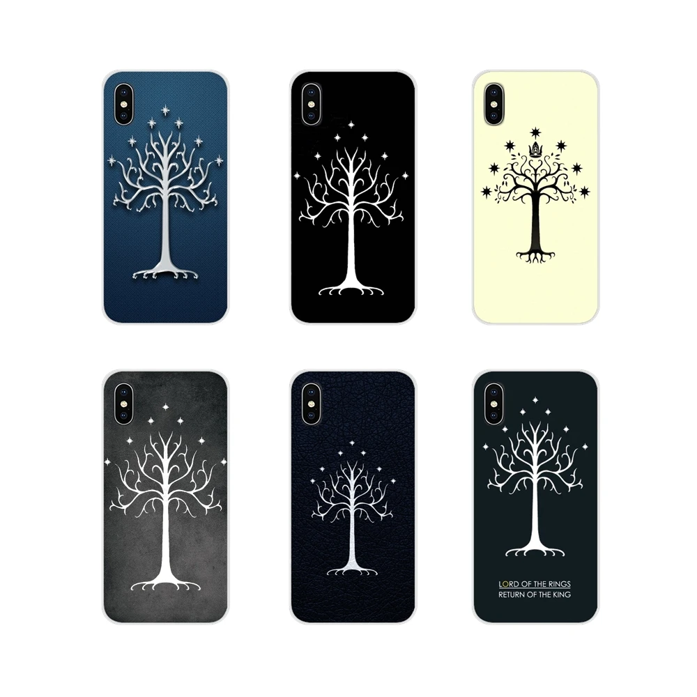 Силиконовый чехол Lotr с изображением белого дерева Gondor для Samsung Galaxy S3 S4 S5 Mini S6 S7 Edge S8