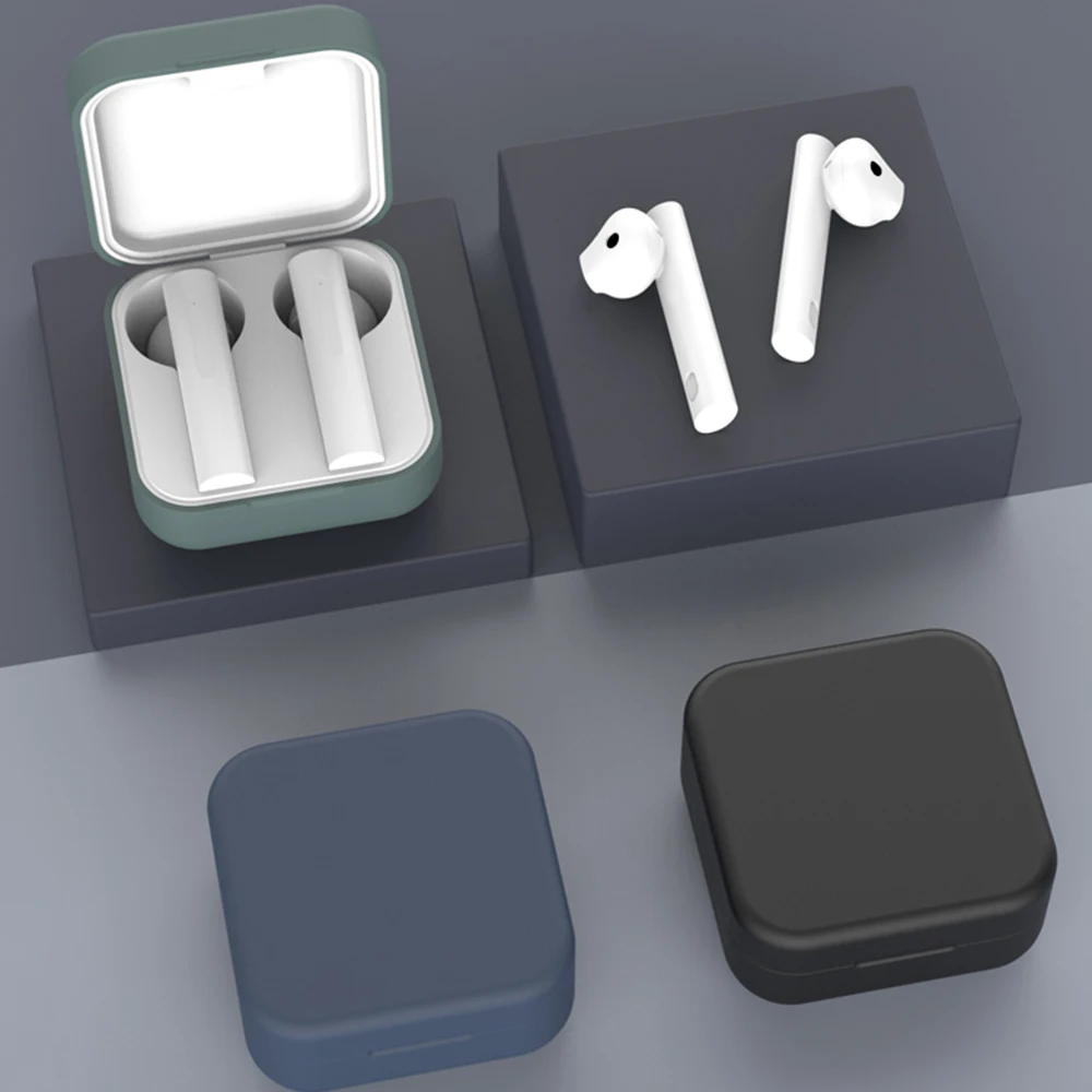 Силиконовый чехол с пряжкой для xiaomi Air2 se Xiaomi Airdots 2 SE ТПУ защитный наушников Mi