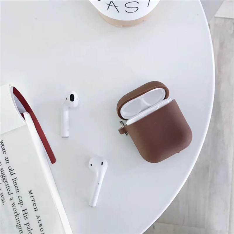 Роскошный женский чехол со стразами для Airpods, чехол с брелком, антикапля для Airpods, Жесткий Чехол, беспроводной Чехол для i10 tws i30 i60, чехол для наушников - Цвет: Brown