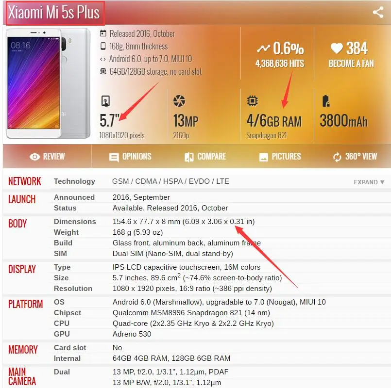 Умный кожаный чехол книжка с подставкой для Xiaomi Mi5S Plus защитный окошком
