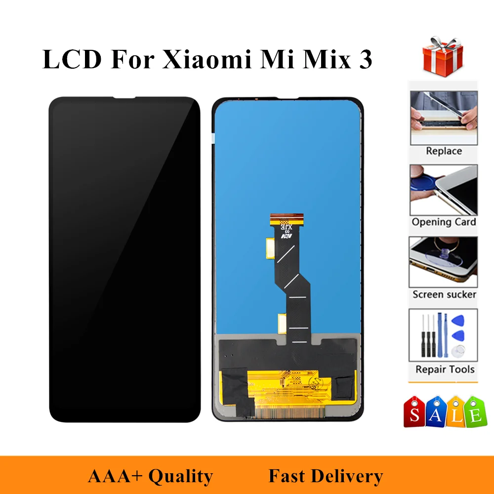 100% протестированный ЖК экран для XIAOMI MIX 3 дисплей сенсорный дигитайзер в сборе Mi