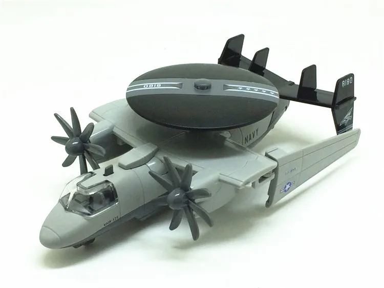 Diyaduo Hawkeye AWACS Модель Детская Игрушечная модель военный самолет сплав Воин звук и свет E-2C