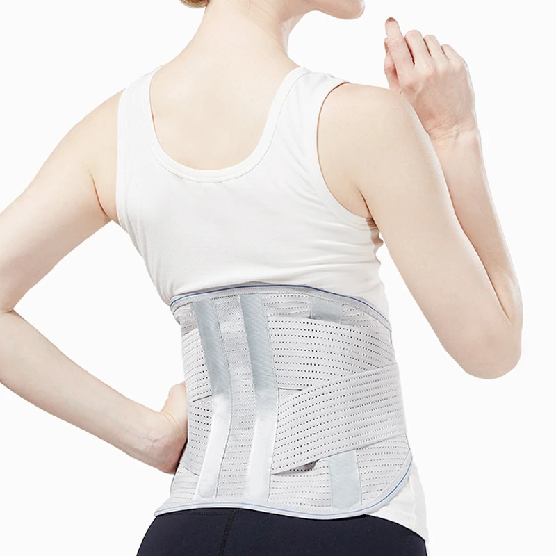 Waist Protect Belt High Quality Breathable Warm Fabric Trapezoidal Structure Manganese Steel Plate To Correct Waist Posture