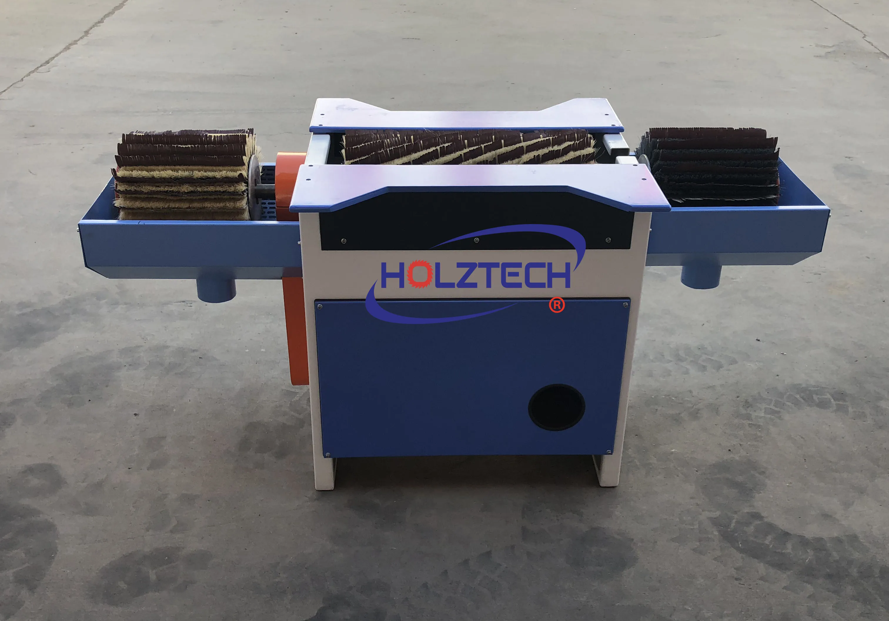 Horizontal Manual Brush Sanding Machine Drum Sander Polising Machine Three Rollers